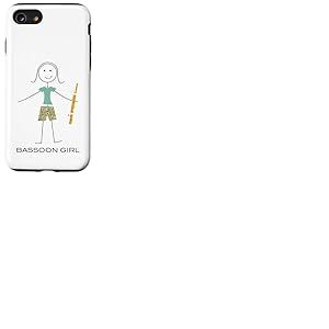 Funny Women Basson Girl Bassoonist Basson Player Coque pour iPhone SE (2020) / 7/8