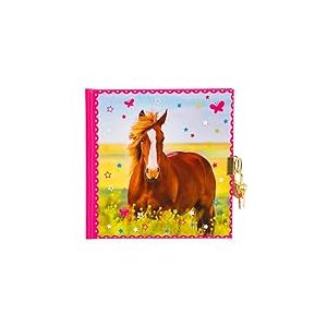 goldbuch 44 291 Journal Intime pour Enfant, avec 96 Pages Blanches, Bloc-Notes verrouillable, avec Cadenas et 2 clés, Couverture avec Impression Artistique, env. 16,5 x 16,5 cm, Papier