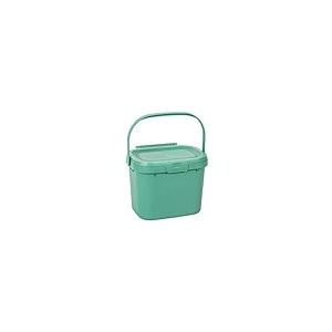 Addis 518534 - Poubelle à Compost de Cuisine à Usage Quotidien - bac au Couleur Verte Sauge pour déchets Alimentaires - 4,5 l