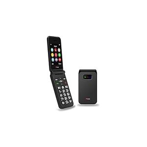 TTfone TT760 Téléphone Mobile à Grosses Touches 4G pour Les Personnes Âgées avec Bouton d'Assistance d'urgence - Téléphone Mobile de Base Déverrouillé (Noire, avec câble USB)