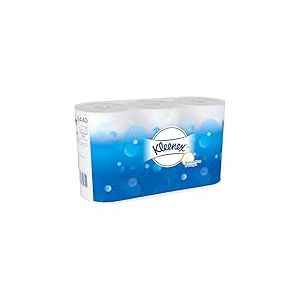 Kleenex, 8440, Rouleau de papier toilette standard, 3 &eacute;paisseurs, Blanc, 36 rouleaux de 350 feuilles