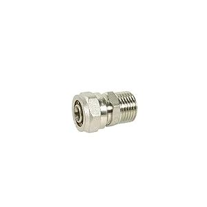Dipra 121034 Raccord Multicouche à Compression Droit Fixe, Mâle M12/17, diamètre 16mm