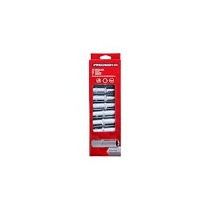 PRECISION STEEL 9 Douilles hexagonales Longues 10 à 21mm 1/2"