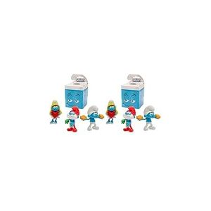 The Smurfs Les Schtroumpfs, 1 Figurine 7,5 cm, 6 mod&egrave;les &agrave; Collectionner, Mod&egrave;le al&eacute;atoire, Jouets pour Enfants &agrave; partir de 3 Ans, PUF22 (Lot de 2)