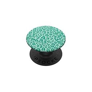 Joli Motif léopard Vert guépard pour Filles et Femmes PopSockets PopGrip Adhésif