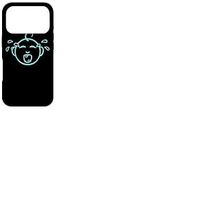 Mignon NE Soyez Pas Un B&Eacute;B&Eacute; Cry - Bleu b&eacute;b&eacute; Qui pleure &agrave; la Coque pour iPhone 17 Pro