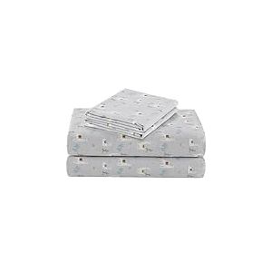 Comfort Spaces Parure de lit 4 pièces 100% Coton Respirant, léger, Doux avec Poche élastique de 35,6 cm pour Matelas jusqu'à 40,6 cm, literie Confortable pour Toutes Les Saisons, taie d'oreiller