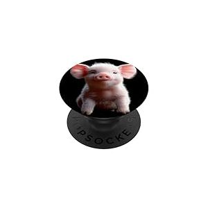 Cochon Domestique Amour Petit Cochon Porcelet PopSockets PopGrip Adhésif