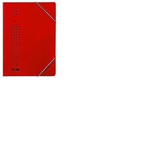 Elba 33470 AZ DIN pages A4 Lot de 25 recyclé 450 g/m² – Anthracite Chemise à élastique Chic red