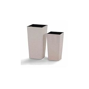 Siena Garden Eco Nizza Lot de 2 Pots Blancs