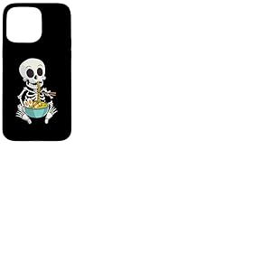 Costume d'halloween Squelette Japonais Ramen Coque pour iPhone 15 Pro Max