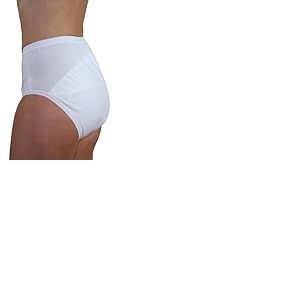 Hydas - Slip incontinence lavable et compatible sèche-linge - Blanc - Mixte - Taille 50/52 EU (taille Fabricant M/L) - 1 pièce