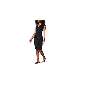 Amazon Essentials Robe Cache-c&oelig;ur Classique, Manches Cape (Disponible en Grande Taille) Femme, Noir, XL