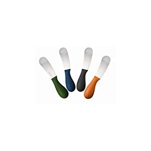 Nerthus FIH 329 couteaux à enduire Set de pièces, noir/vert/bleu/orange