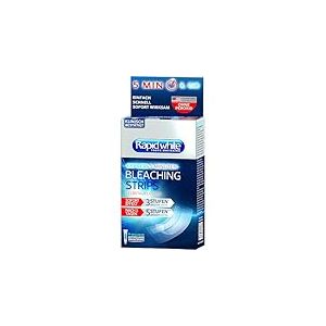 Rapid White Lot de 6 paquets de bandes blanchissantes pour des dents plus blanches en 3 jours - Blanchiment visible des dents pour la maison - Sans peroxyde d'hydrogène