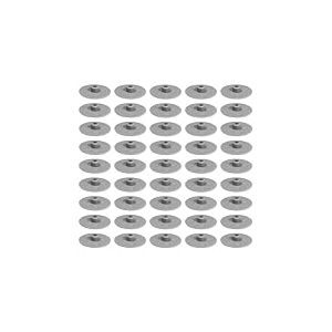cyclingcolors 50x Cache vis capuchon Plastique t&ecirc;te Plate CHC et FHC 15mm 6 pans Creux Allen SW4 Hexagonal protection bouchon recouvrement meuble, alu RAL 9006