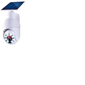 MYBO TV SOLAR SECURITY 360 La lampe solaire à détecteur de mouvement qui ressemble à une caméra de surveillance - idéale pour éclairer les zones sombres - Fonctionne à l'énergie solaire