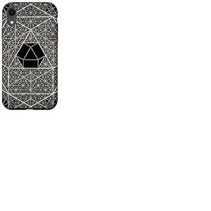 Géométrie sacrée Octaèdre Hexagone Géométrique Hexagone Coque pour iPhone XR