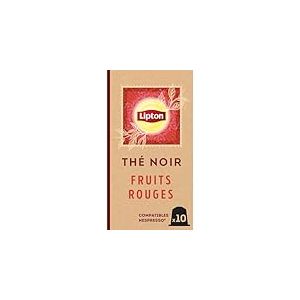 Lipton, Th&eacute; Noir, Go&ucirc;t Fruits Rouges, Capsules Compatibles Nespresso, Vitalit&eacute;, Ingr&eacute;dients d'Origine 100% Naturelle, 10 Capsules (Lot de 10)