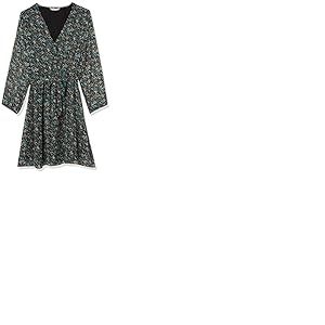 ONLY ONLCERA 3/4 Short Dress WVN Noos Kleid Mini, Balsam Green/AOP:Fall Ditsy, XXS aux Femmes