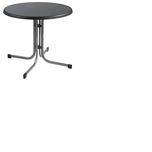 Sieger 209/A Table de Jardin Graphite 86 x 86 x 72 cm