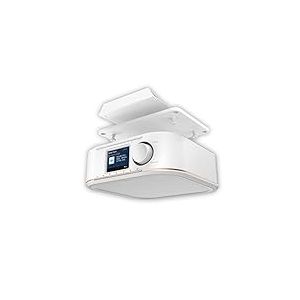 Hama Radio numérique "DR350", FM/DAB/DAB+ (pour réception FM / DAB / DAB +,radio de cuisine sous comptoir, écran couleur, fonction d'alarme, fonctionnement sur secteur) Blanc