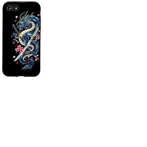 &Eacute;tui Dragon Katana pour Les Fans d'art de la mythologie Coque pour iPhone SE (2020) / 7/8