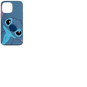 Coque pour iPhone 13 Pro Max Disney Lilo et Stitch Cute Stitch Tête de couture Gris ardoise