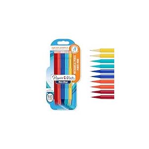 Paper Mate Non-Stop portemine | 0,7 mm | HB #2 | assortiment de couleurs corps | lot de 10