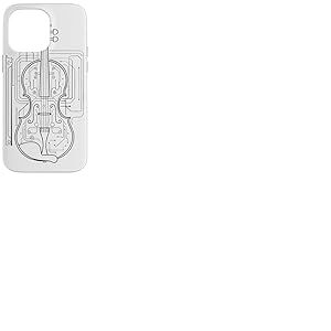 Dessin au trait Violon Coque pour iPhone 14 Pro Max