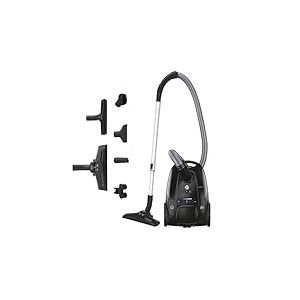 Hoover Silencieux Telios Extra Lite Aspirateur avec Sac Traineau Compact et Puissant TXLZ72HM, 69DB, Capacité XL 3,5 L, 2 Brosses Sols Durs-Tapis & Spéciale Parquet, Filtre EPA12 Lavable, Accessoires