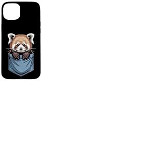 Adorable Panda Rouge de Poche Coque pour iPhone 15 Plus