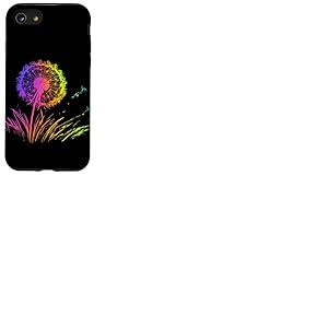 Pissenlits Arc-en-ciel Fleurs Sauvages Pissenlits Dandelion Coque pour iPhone SE (2020) / 7 / 8