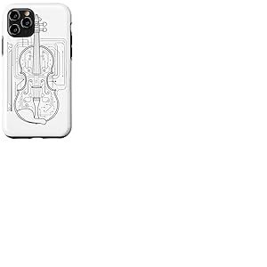 Dessin au trait Violon Coque pour iPhone 11 Pro