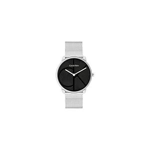 Calvin Klein Montre À Mouvement Quartz Deux Aiguilles pour Homme Collection CK Iconic avec Bracelet Milanais en Acier Inoxydable Argenté - 25300012