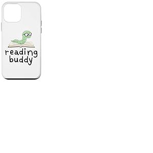Reading Buddy Adorable Rat de bibliothèque avec Livre Coque pour iPhone 12 Mini