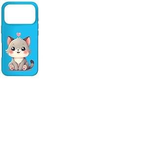 Chat Mignon avec c&oelig;ur - Kawaii Chaton Mignon Amoureux des Chats Coque pour iPhone 17 Pro