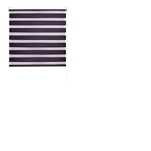 Decorblind Store Enrouleur Double épaisseur Jour et Nuit Installation Murale ou au Plafond Dimensions : 160 x 180 x 180 cm Store Enrouleur occultant 157 x 175 cm Violet