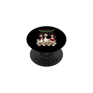 Honky Tonk Motif de Noël Cowboy Goose Holiday PopSockets PopGrip Adhésif