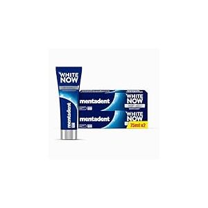 Mentadent White Now Original Lot de 2 dentifrices &eacute;claircissants avec technologie White Correct et Infinity Technology 2 x 75 ml
