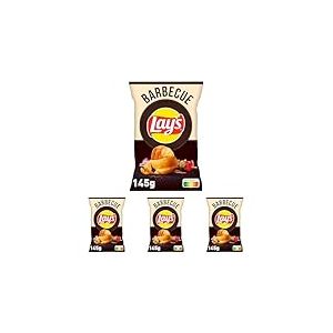 Lay's Saveur Barbecue 145 g (Lot de 4)