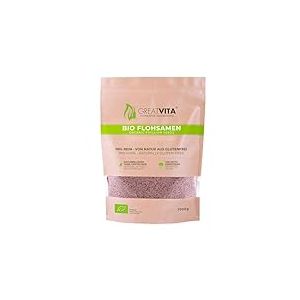 Graines de puces biologiques MeaVita, 99% de pureté, 1000g dans un sachet Qualité supérieure en provenance d'Inde dans un sachet à fermeture éclair