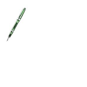 Cross Bailey Light Translucent Stylo plume (XF en acier inoxydable, avec cartouche d'encre noire 8921, emballage cadeau de qualit&eacute; sup&eacute;rieure) Vert translucide/chrom&eacute;