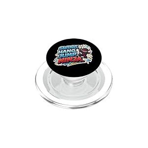 Swing Hang Jump Ninja Boys Kids Play Playground Training PopSockets PopGrip pour MagSafe