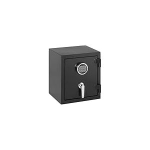 Amazon Basics Coffre-fort de s&eacute;curit&eacute; r&eacute;sistant au feu avec clavier &eacute;lectronique programmable, 23.5 L, noir, 36 cm L x 35 cm P x 40 cm H