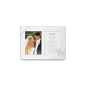 Lenox True Love Double Cadre d'invitation, Silver, 2 5x7 Openings, 9 in Height