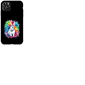 Lapin mignon sur un fond coloré Coque pour iPhone 11 Pro Max