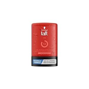 Schwarzkopf - Taft - Gel Tube Coiffant - Gel V12 - Séchage Express - Fixation Extra Forte - Doux sur les cheveux et le Cuir Chevelu - Sans Effet Collant - Formule Provitamine B5-300 ml