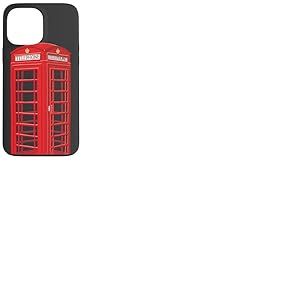 Cabine téléphonique anglaise, dessin à la main Coque pour iPhone 13 Pro Max