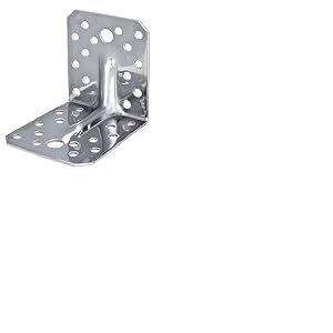 Alberts 335267 Équerre renforcée | acier inoxydable | 105 x 105 x 90 mm